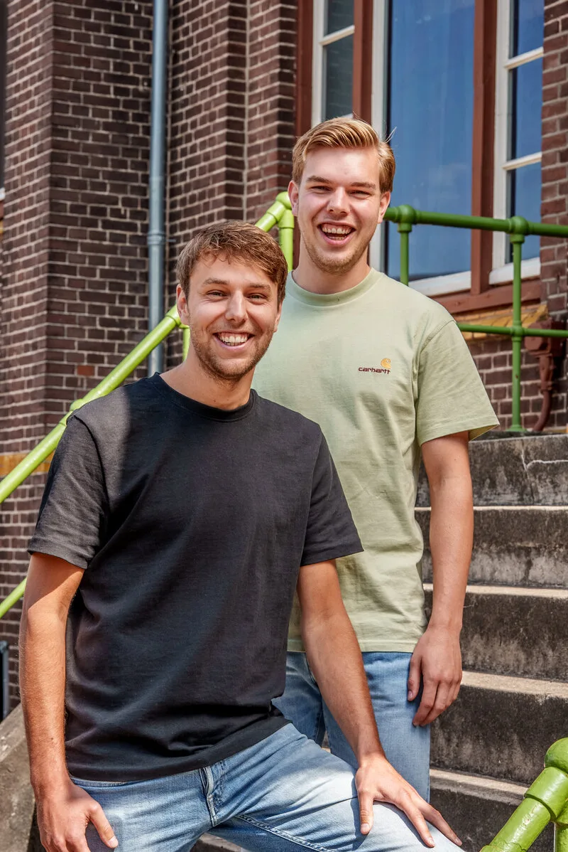 Brent en Glenn, de twee bouwers achter Boerderijwinkelier